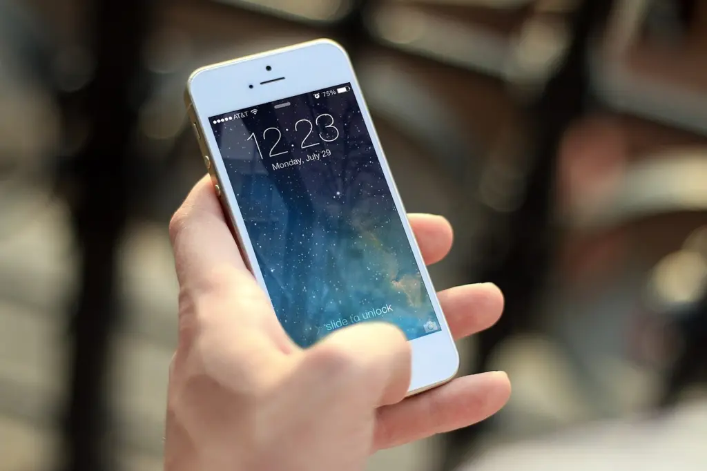 A phone ready for a video call